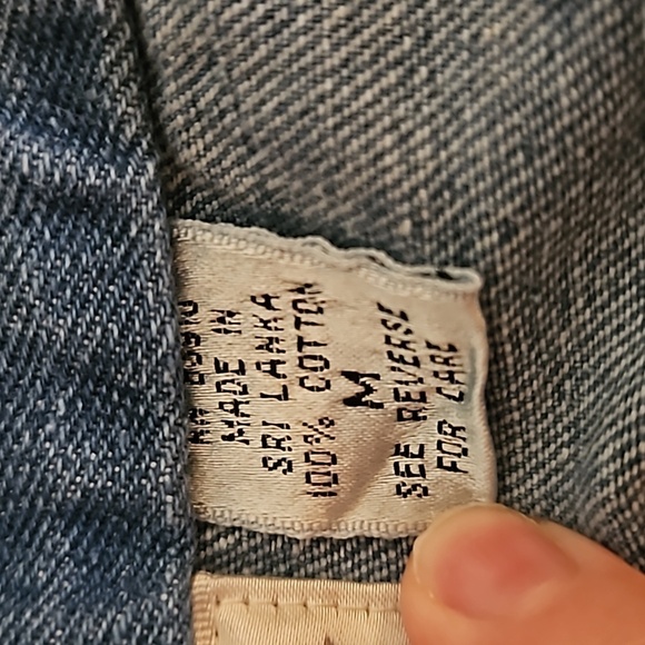 VTG ROYAL SPORT 1980s Western Cowboy Core Denim Button Down Waistcoat Vest - Picture 9 of 10